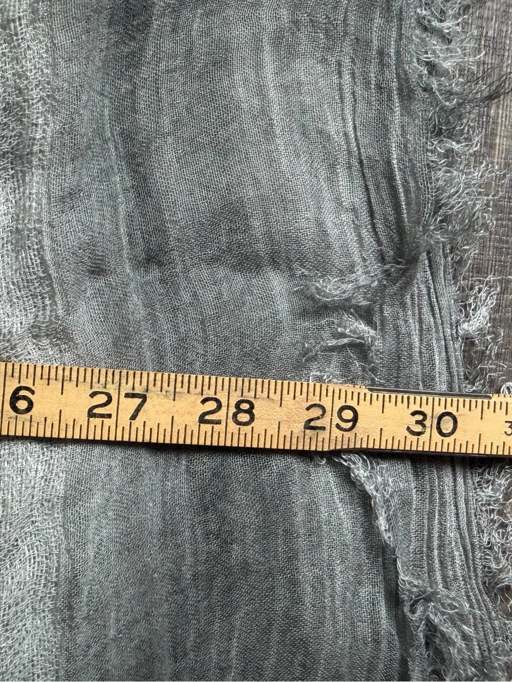Decorative Scarf in Light Gray with Soft Sparkles